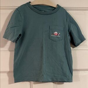 Vineyard Vines Kids Teal Pocket Tee